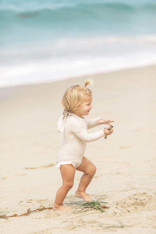 Doheny Rash Guard The Doheny Rashguard - Sand – MooRoo Swim