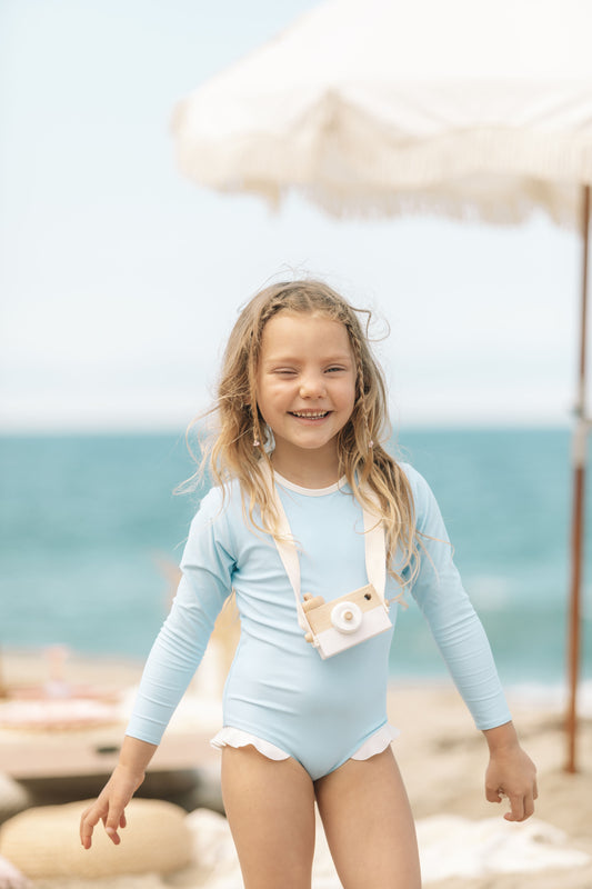 Doheny Rash Guard The Doheny Rashguard - Sky – MooRoo Swim